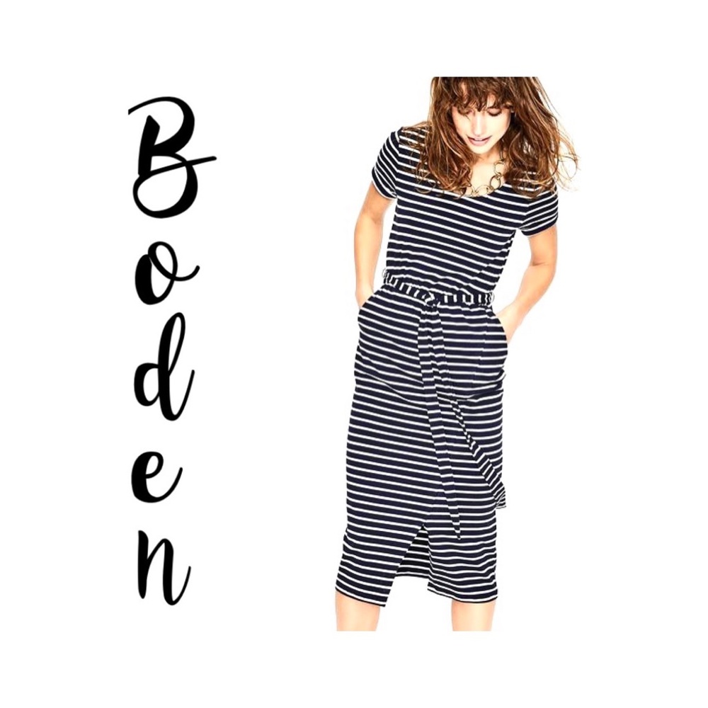 Boden Striped Hallie Jersey Dress Size 8 P US